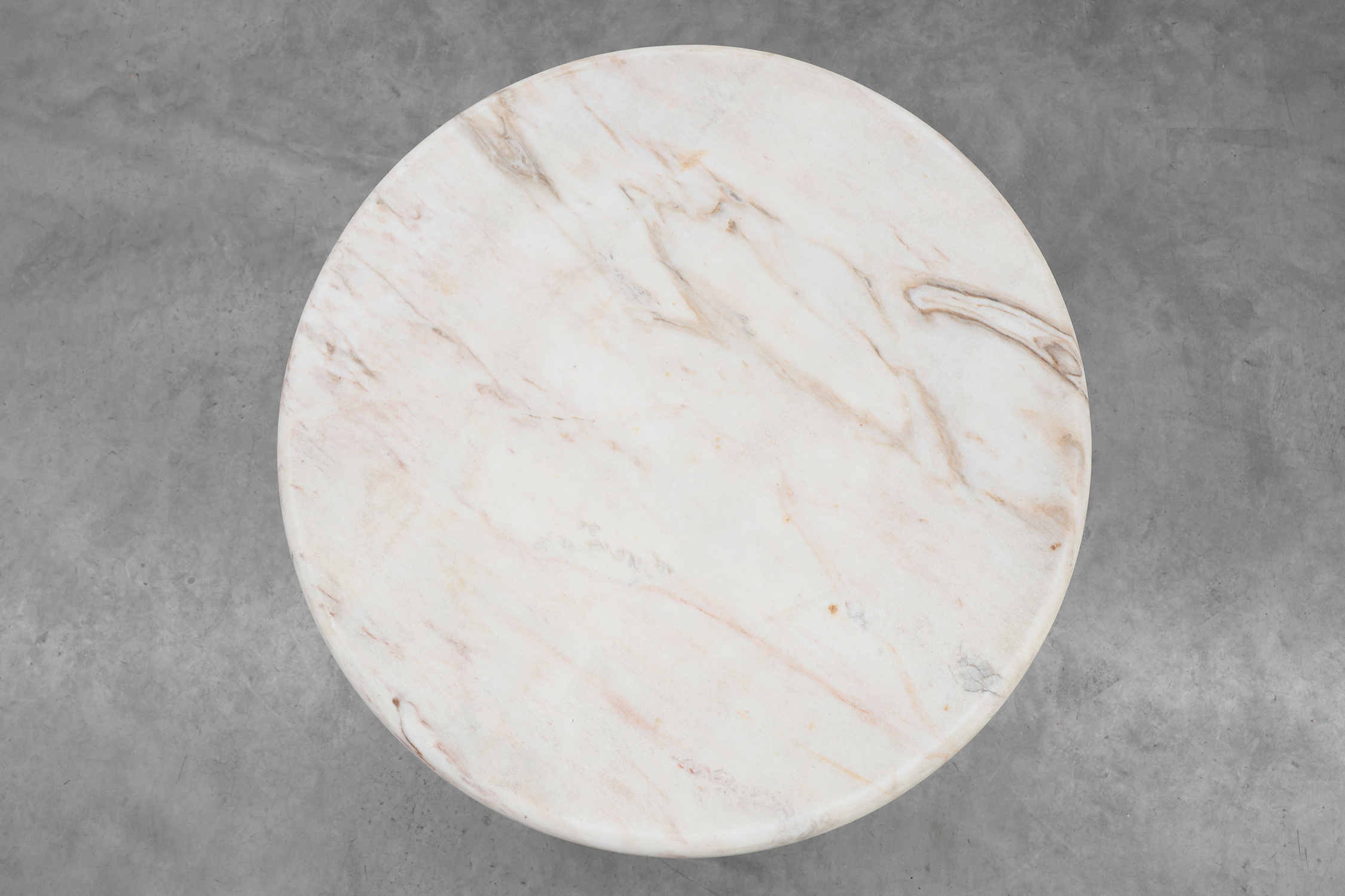 Cast iron garden table with Carrara marble top, France ca. 1900thumbnail